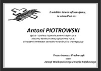 nekrolog Piotrowski