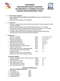 ZAPOWIEDŹ - Memoriał im Andrzeja Kulczaka 2026_1 str