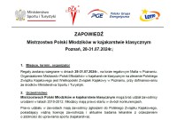 ZAPOWIEDŹ - Mistrzostwa Polski Młodzików 28-31.07.2024r. - Poznań