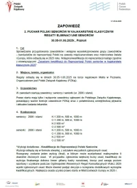 ZAPOWIEDŹ - II PUCHAR POLSKI - Regaty Eliminacyjne Seniorów-okładka-Photoroom