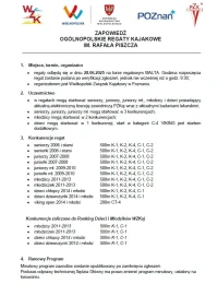 ZAPOWIEDŹ - Regaty im. Rafała Piszcza