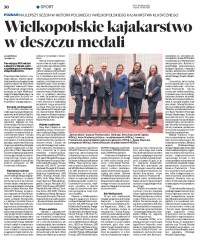 Wielkopolskie Kajaki w deszczy medali Głos Wlkp 30122022