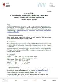 ZAPOWIEDŹ - II PUCHAR POLSKI - Regaty Eliminacyjne Juniorów-okładka-Photoroom