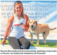Dorota Borowska z psem