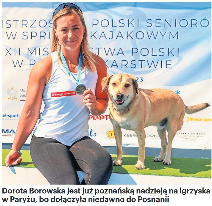 Dorota Borowska z psem